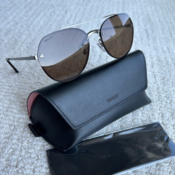 Bally Unisex Aviator Sunglasses NEW